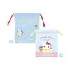 Factory Sanrio Characters Drawstring Bag Set Kitty H200 X W170mm H170 X W140mm T's 2-Piece - Tennis/Hello Large Small SR-5530504KT