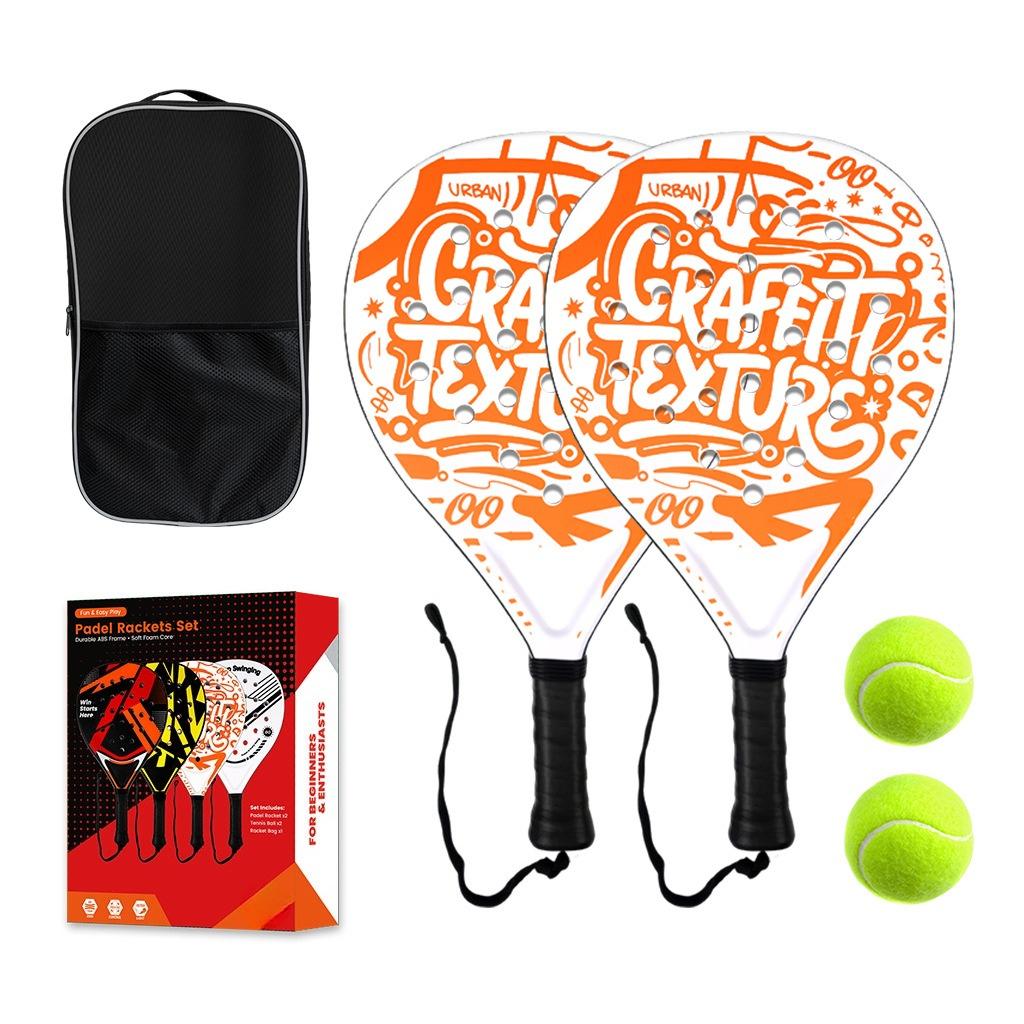 Beginner Padel Racket Made of ABS Material, Lightweight with Strong Rebound, Entry-level Friendly Paddle Tennis Racket