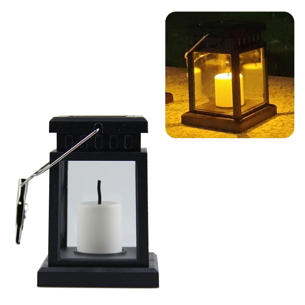 Garden Decor Solar Candle Lights Retro Palace Lantern Hanging Patio Walkway Light Landscape Floor Lights Waterproof Lawn Lamp
