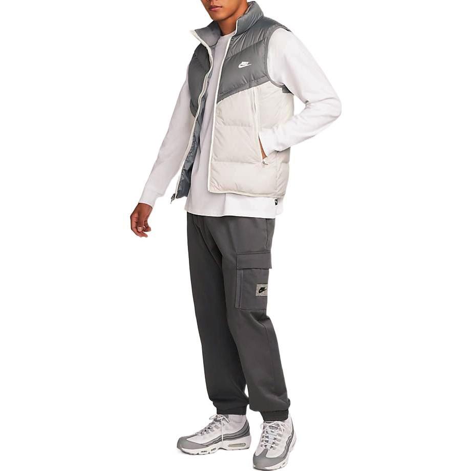Nike Windproof Warm Stand Collar Down Vest 'Grey White' Men's DV1136-084