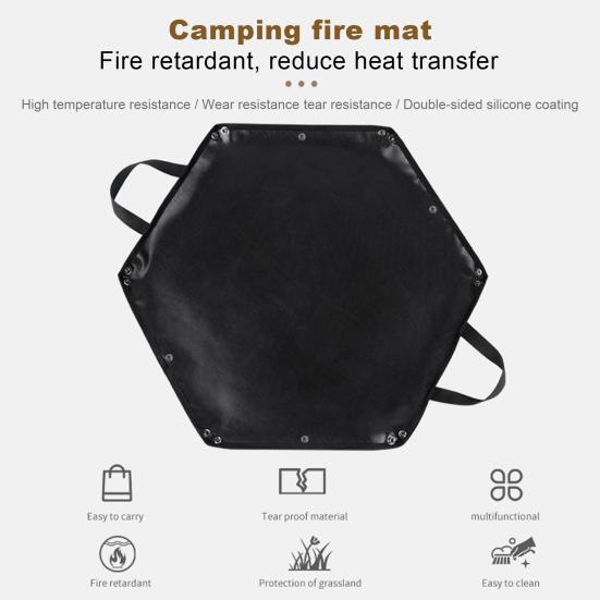 Covor ignifug Tampă rezistentă la foc cu mâner Rezistent la temperaturi înalte Tampă ignifugă din silicon pe două fețe