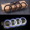 For Audi S5 Static Light Car Front Grille LED Emblem Decor for Audi A4 A5 Q5 RS5 A4L A3 8p Q3 A8 Decals Badge Sticker Exterior Accessories
