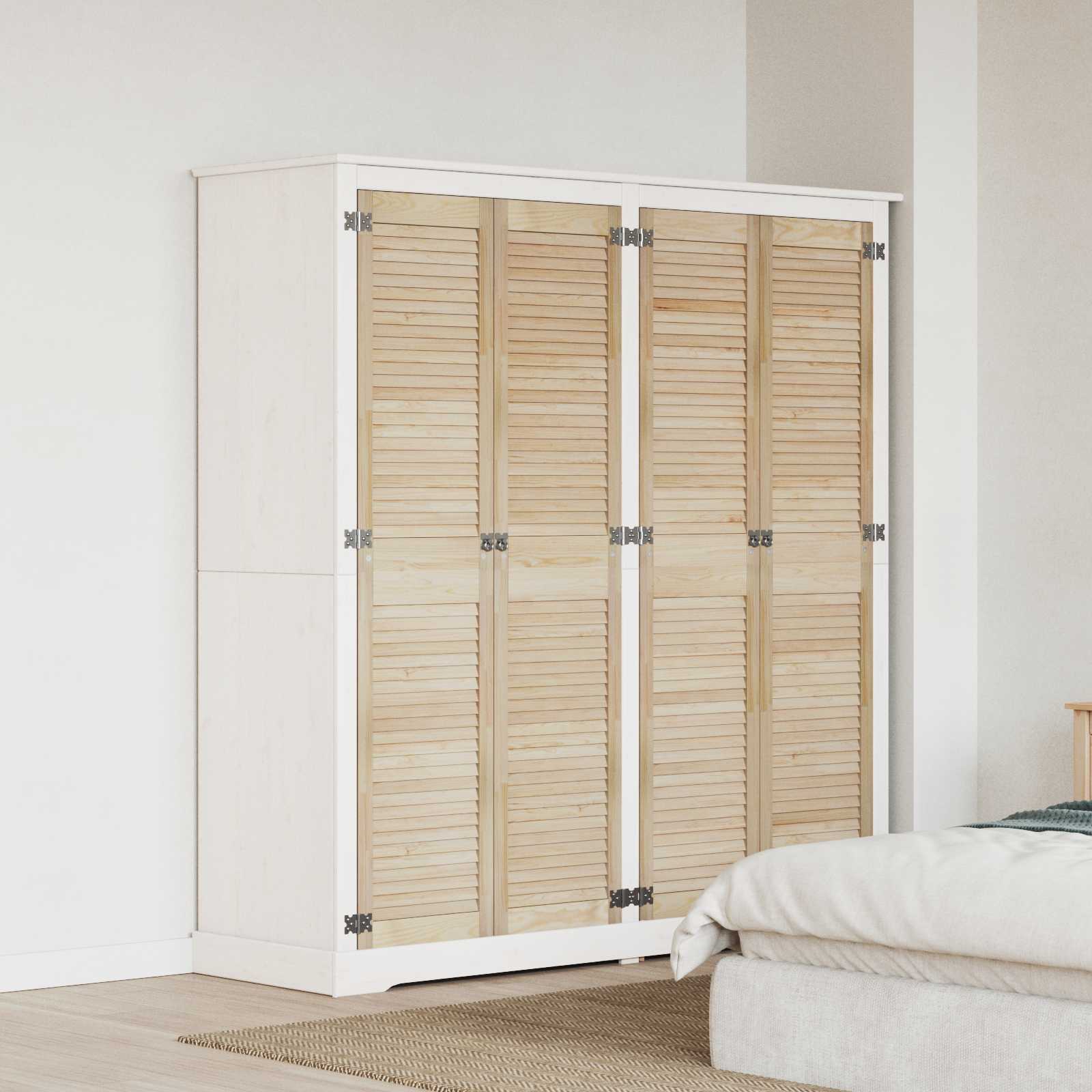 vidaXL Cabinet Door Set 4 pcs Natural Finish 170 x 2.1 x 39.5 cm Solid Pine Wood