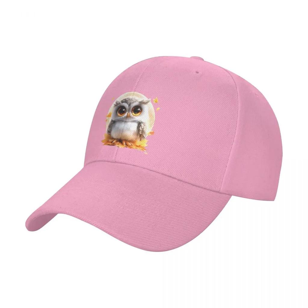 New Little Owl In Autumn Baseball Cap Beach Bag Wild Ball Hat Beach Outing Sun Caps Golf Women Unisex's