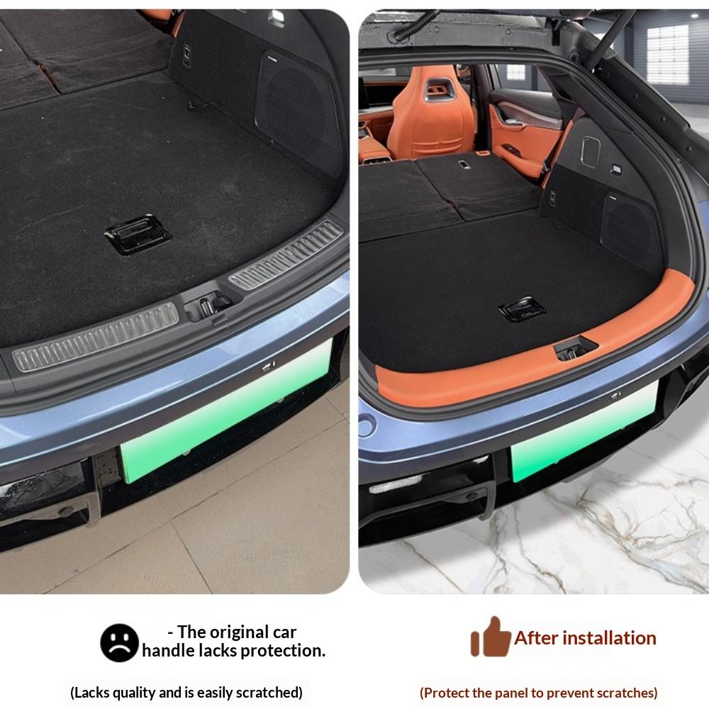For BYD SEALION 07 EV Car Trunk Rear Guard Plate Thickened Leather Protection Sticker