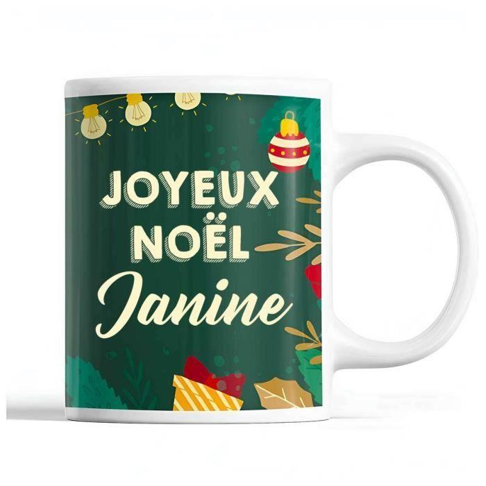 Mug - Noël Janine - Ceramic - Front/Back Print - 325 Ml - Secret Santa Gift