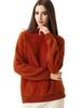 Brushed Wool Semi-High Neck Sweater for Women - Soft, Skin-friendly, Warm & Versatile Base Layer for Autumn/Winter.