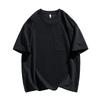 Men's Summer Heavyweight Pocket T-Shirt - Loose Fit, Solid Color, Short Sleeve, Slit Design.