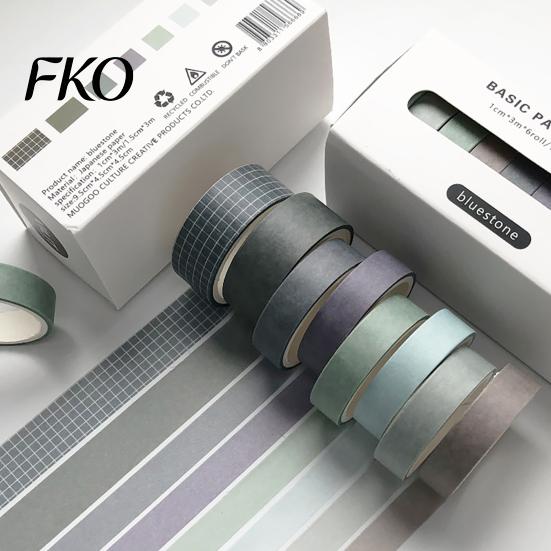 Transluzentes Washi Tape 8 Rollen Set, Dekorative Aufkleber, Ästhetische Unifarbene Tapes Karomuster für Scrapbooking Zubehör, Journaling Junk Journal,