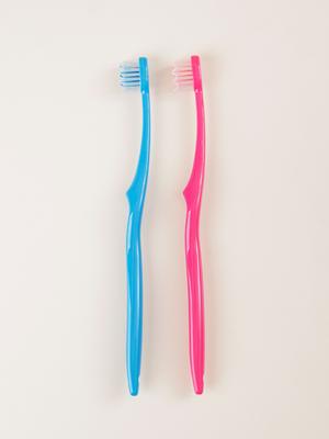 Japanese Compact Wavy Dual-Bristle Toothbrush 2-Pack