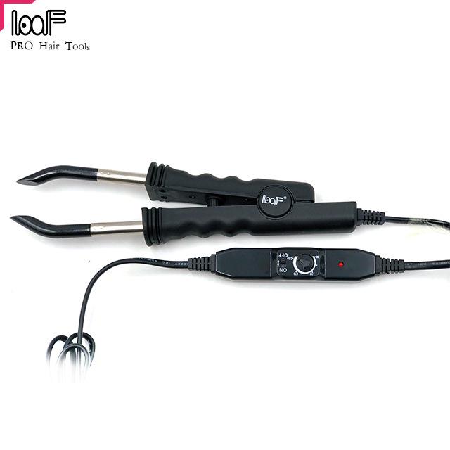 LOOF Schneller Hitzeschmelzgerät für Haarverlängerungen mit konstanter Temperatur, 618 Zange, Clips, Europäische & Amerikanische Stecker