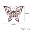 Luxury Rhinestone Hollow Butterfly Brooches for Women Insect Pins Event Party New Gifts Backpack Decoration Clothes Accessories
