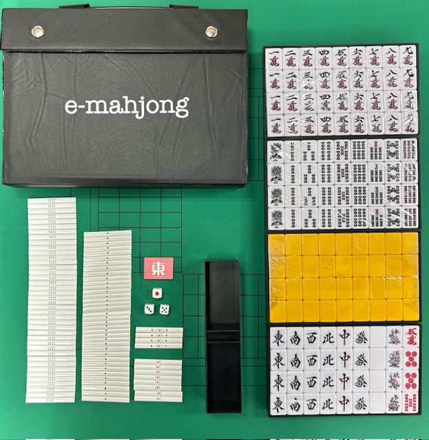 Handmade Mahjong Tiles Large Best Size Mahjong Pie [e-mahjong Tiles] (30mm Tiles)