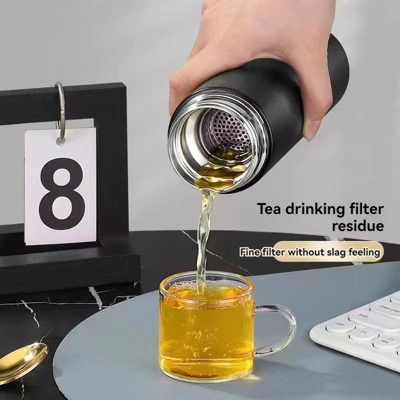 480ML Thermal Bottle Insulated Cup Thermos Flask Stainless Steel Leak-proof Vacuum Kettle Coffee Thermos Mug Portable Travel Cup