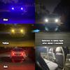 MAXGTRS 2x Two Color Switch T10 LED W5W Car Side Interior lights 12V Bulb 2835 Chips 194 168 White 6000K Parking Dome Lamps
