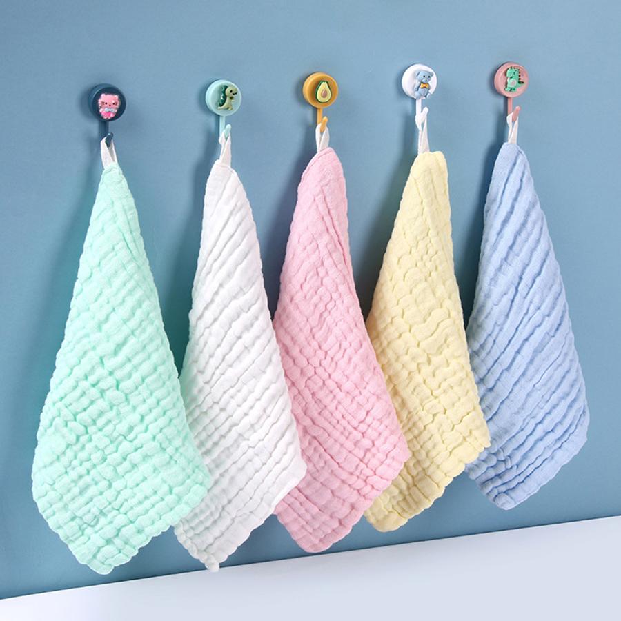 Muslin 6 Layers Cotton Soft Baby Towels Baby Face Towel Handkerchief Bathing Feeding Face Washcloth Wipe Burp Cloth Hand Towel