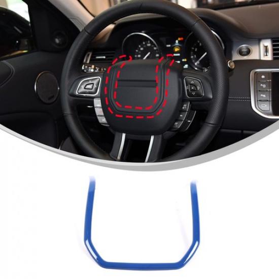 Blue ABS Steering Wheel Trim for Land Rover Range Rover Evoque L538 2012-2018