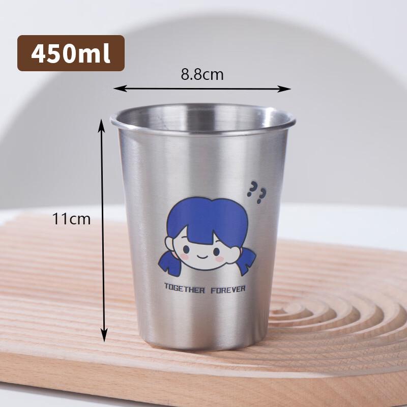 YIXI Thickened Stainless Steel Mouthwash Cups (3-Pack)