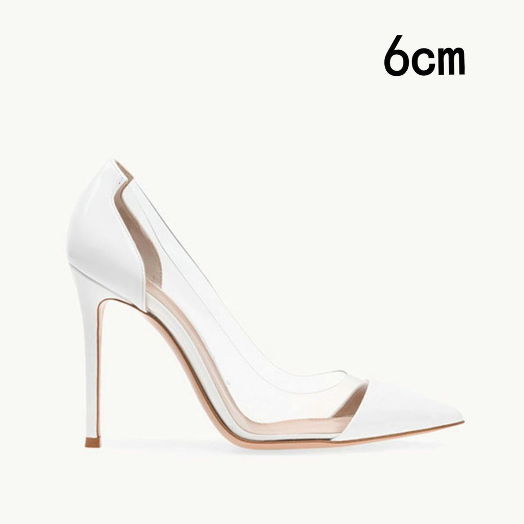 Fashion Pvc Pointed-Toe High Heels For Women 2025 New Style Slender Heels Elegant And Versatile French Autumn Single Shoes For Socialite