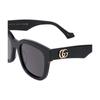 GUCCI Square Frame Sunglasses Black Women's Acetate Square Sunglasses Women's