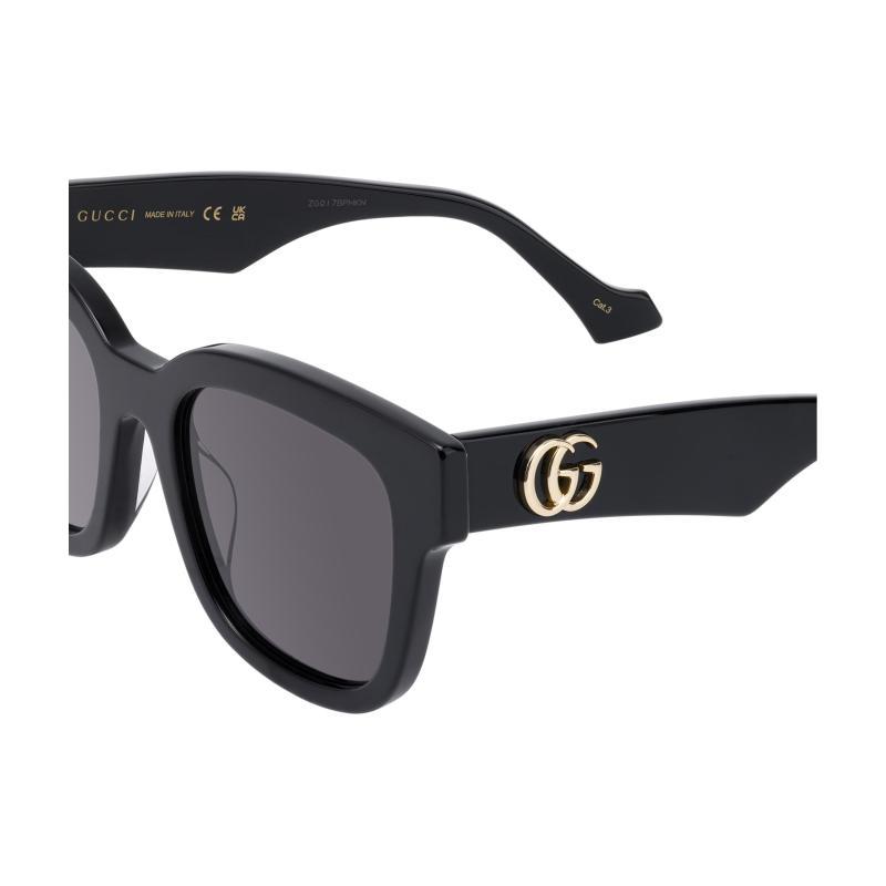 GUCCI Square Frame Sunglasses Black Women's Acetate Square Sunglasses Women's