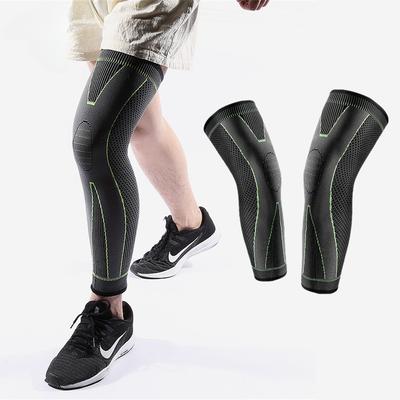 1 PC Full Leg Compression Sleeves Sports Knee Braces Support Protector for Weightlifting Arthritis Volleyball Running Football