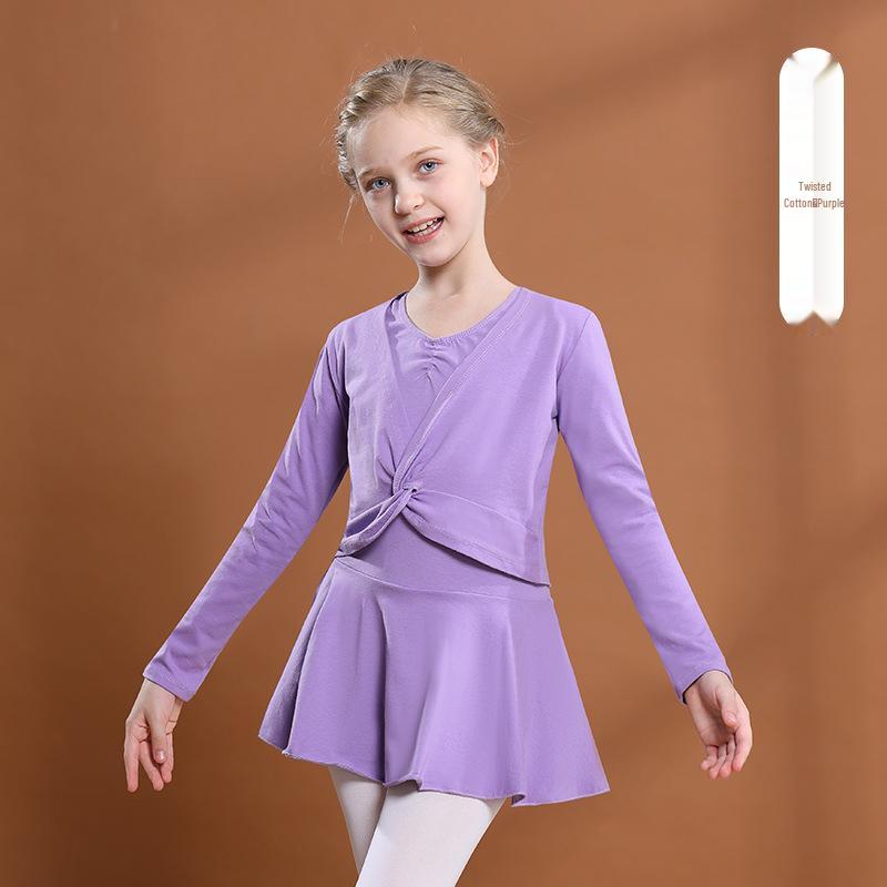 

Детская одежда для танцев: Комплект: флисовая шаль-жакет с длинным рукавом и топ для балета без рукавов 160