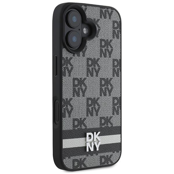 Dkny Dkhcp16Spcptssk Iphone 16 6.16.1 Czarny/Black Hardcase Checkered Pattern & Printed Stripes