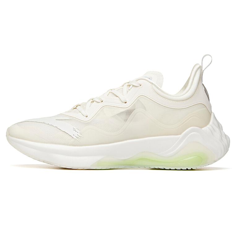 New Anta Cushioning Anti-Slip And Wear-Resistant Coverage Low-Top Running Shoes Men's Ivory White 112035518A-3