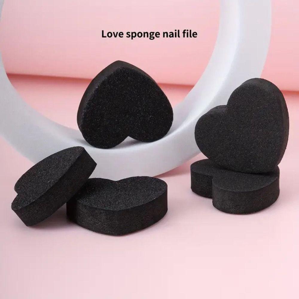 

10 pcs Cute Nail File Heart Shape Polishing Blocks Kit Girls And Women розовый
