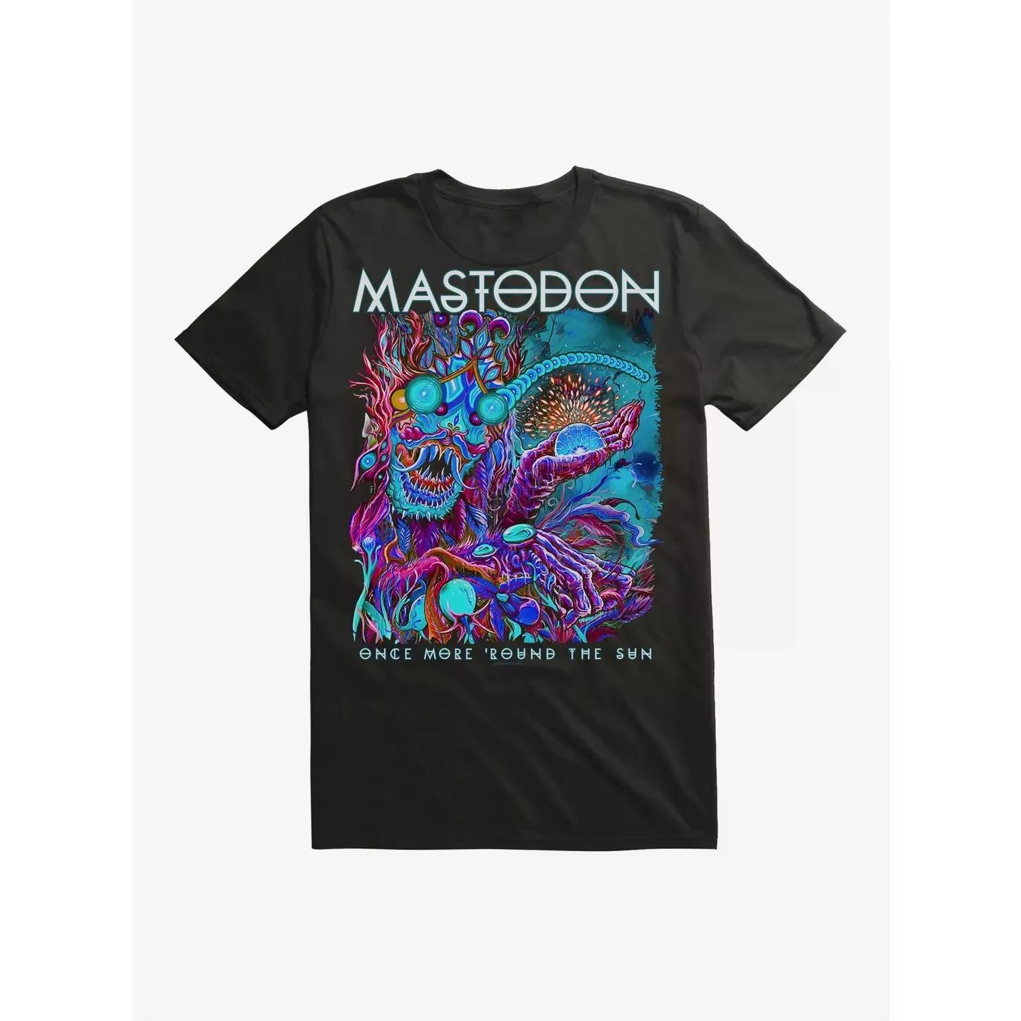 

2025 Summer New Mastodon Another Round of Sunprint Cotton Men s and Women s T-shirts High Quality Casual Streetwear 4XL