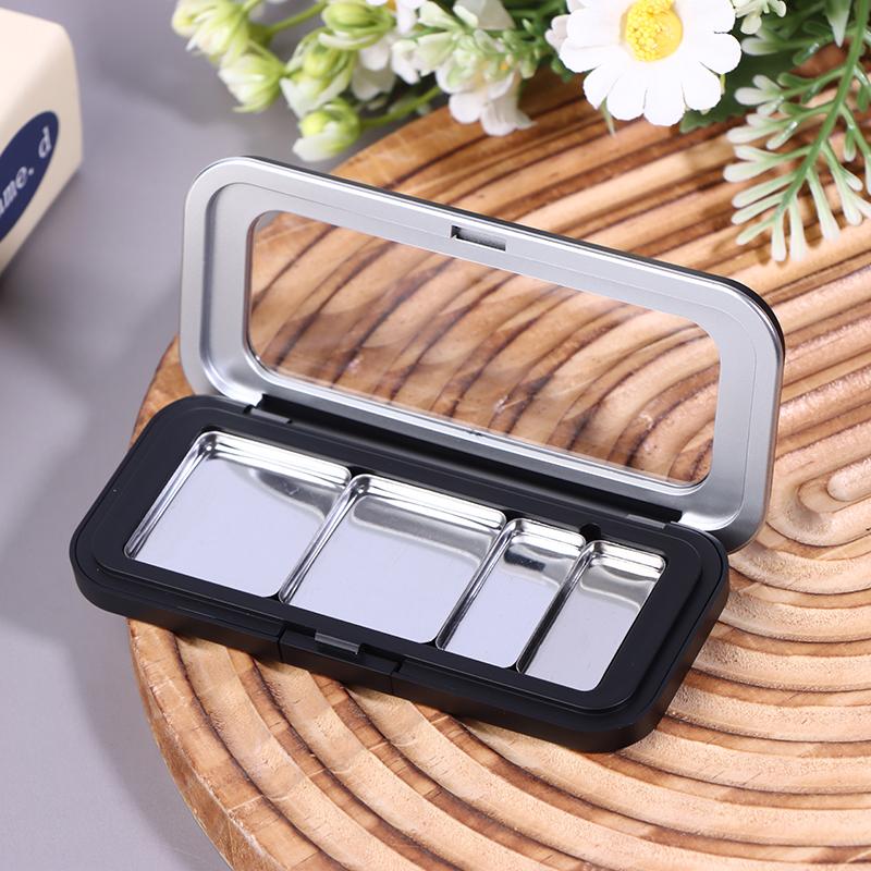 Empty Magnetic Eyeshadow Palette Refillable Black Clear Makeup Storage Case Box Diy Cosmetic Lipstick Foundation Blush Container