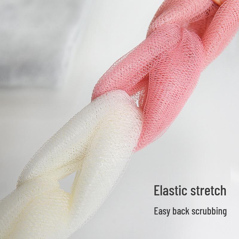 Long Bath Scrubbing Towel with Shower Ball for Strong Lather
