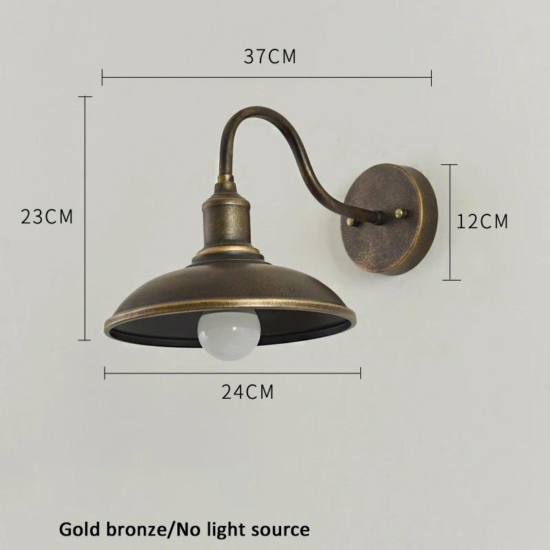 Retro Iron Porch Light DC 85-265V Outdoor Lights Garden Garage Wall Lamp Waterproof Wall Lamp Home Decor Lampara Exterior Pared