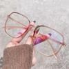 Transparent Computer Glasses Frame Women Men Anti Blue Light polygon Eyewear Blocking Glasses Optical Spectacle Eyeglass