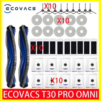 ECOVACS T30 PRO OMNI / T30S PRO / YEEDI M12 Pro+ Roboterstaubsauger Ersatzteile Staubbeutel Haupt- Seitenbürste Filter Mopp Zubehör