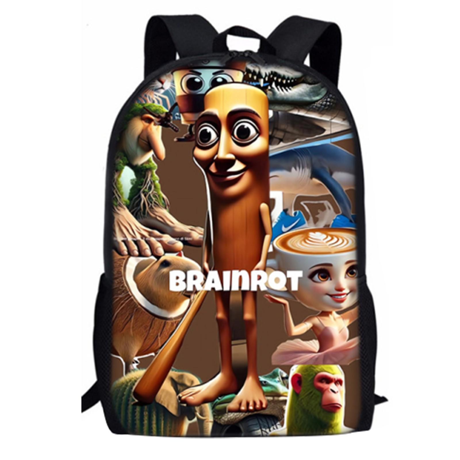 

Рюкзак, Рюкзак с 3D цифровой печатью, Рюкзак для возвращения в школу, Школьная наплечная сумка для студентов и фанатов One Size