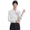 Women's High-End Professional White Shirt - Spring/Autumn 2024 Formal Workwear