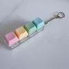 Macaron Keycap Button Keychain: Creative Keyboard Pendant Toy