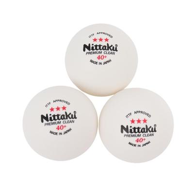 Nittaku Premium Clean Table Tennis Pack of Antiviral and Officially Licensed by the International Table Tennis Made In NB1700 3-Star Balls, 3,