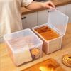 Transparent Food-grade Plastic Storage Box with Lid for Bread & Cereal