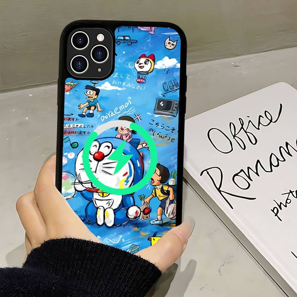 Cartoon D-Doraemons For Magsafe Magnetic Wireless Phone Case For IPhone 11 12 13 14 15 16 17 Pro Max Plus Cover