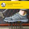 Arbeitsschuhe Herren High-Top Sicherheitsschuhe Bruchsicher und Durchstichfest Atmungsaktive Arbeitsschuhe Schutzschuhe