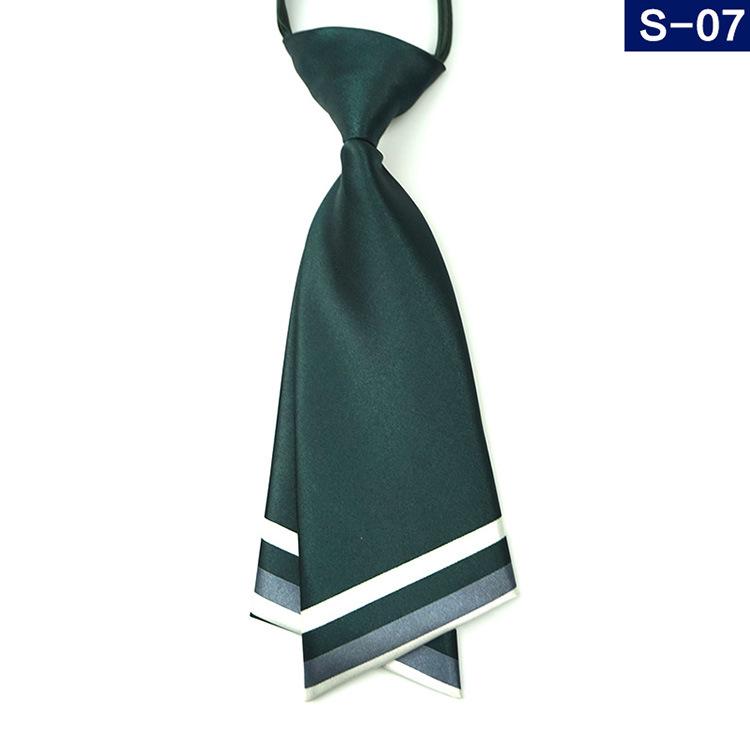 Abito 20Cm Cravatta Piccola Tinta Unita Doppio Strato Seta Imitata Corta Da Donna Cravatta Uniforme Scolastica Cravatta A Farfalla
