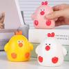 Anime Water Squirt Toy Yellow Chicken Swimming Water Toys Baby Bath Toys  Children