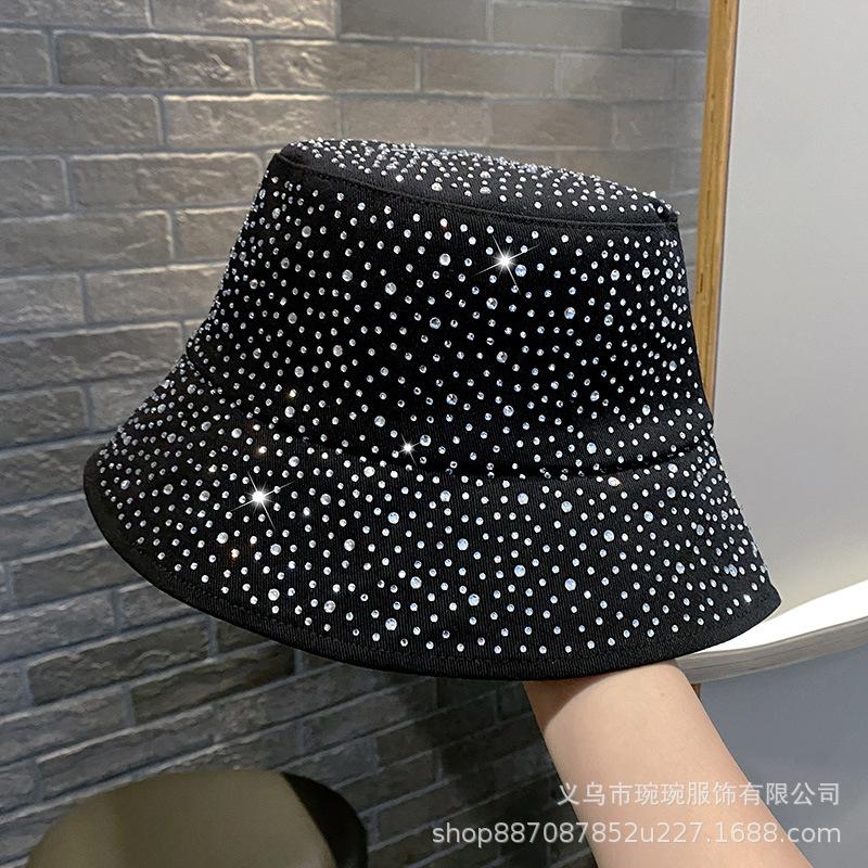Autumn New Gypsy Fisherman Hat Children's Fashion Hot Diamond Foldable Shade Basin Hat Outdoor Leisure Shade Hat