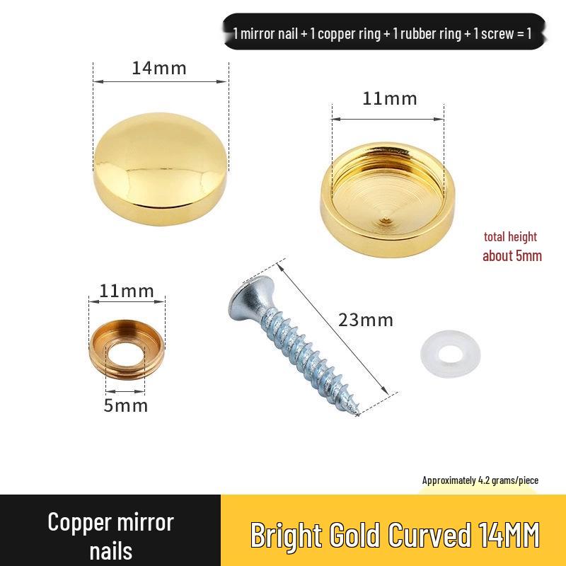 Copricerchio Specchio Rameo per Coperture Decorative
