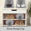 Shoes Storage Organizer Bags Non-woven Travel Portable Closet Bag Waterproof Pocket Clothing Shoes Tranparent Storage