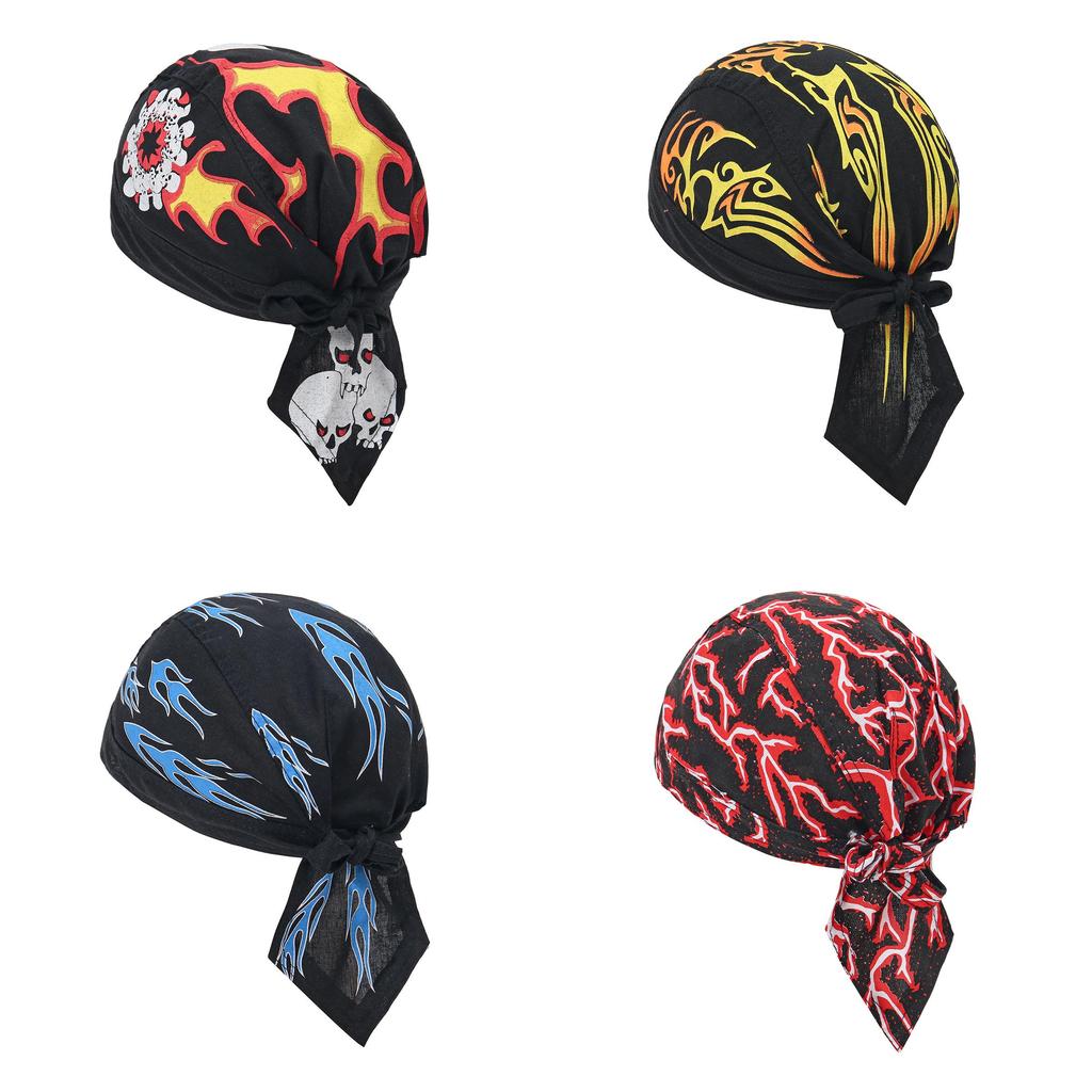 Cappello da Pirata con Stampa Teschio Estivo Sportivo Traspirante Poliestere Unisex