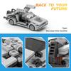 Non-Toxic Moc New Back To The Future Time Machine Car Building Blocks Set Deloreaned Speed Vehicle Bricks Kid Toys For Children Gifts